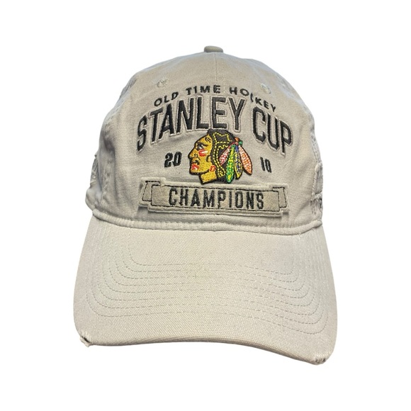 Chicago Blackhawks 2010 Stanley Cup Gray Cap Old Time Hockey Embroidered OSFA - Picture 3 of 7